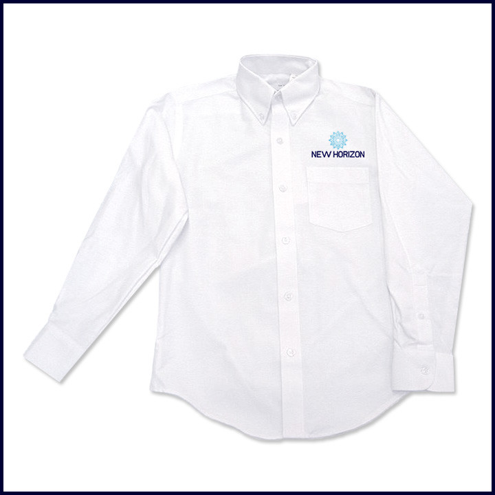 Vicki Marsha Uniforms Oxford Shirt Long Sleeve With Embroidered
