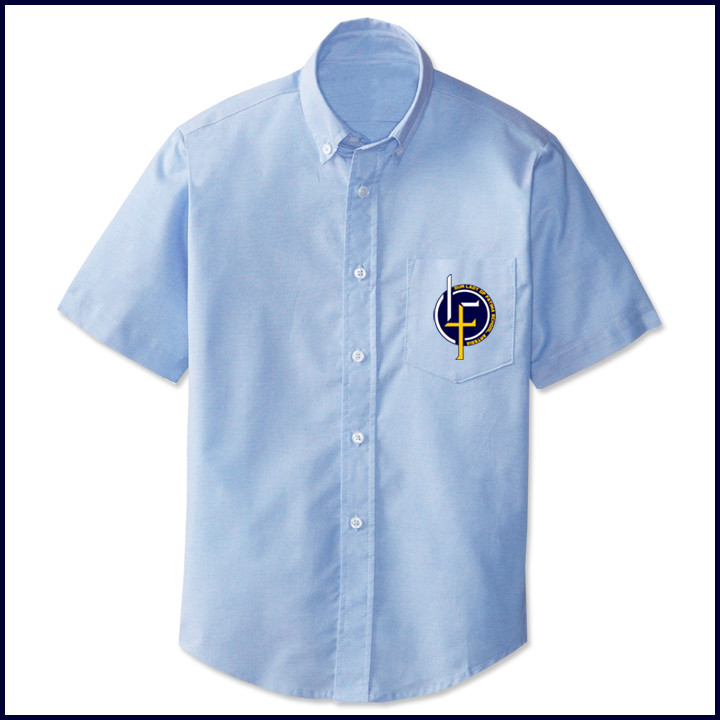 Boys Uniform Short Sleeve Oxford Button Down Shirt