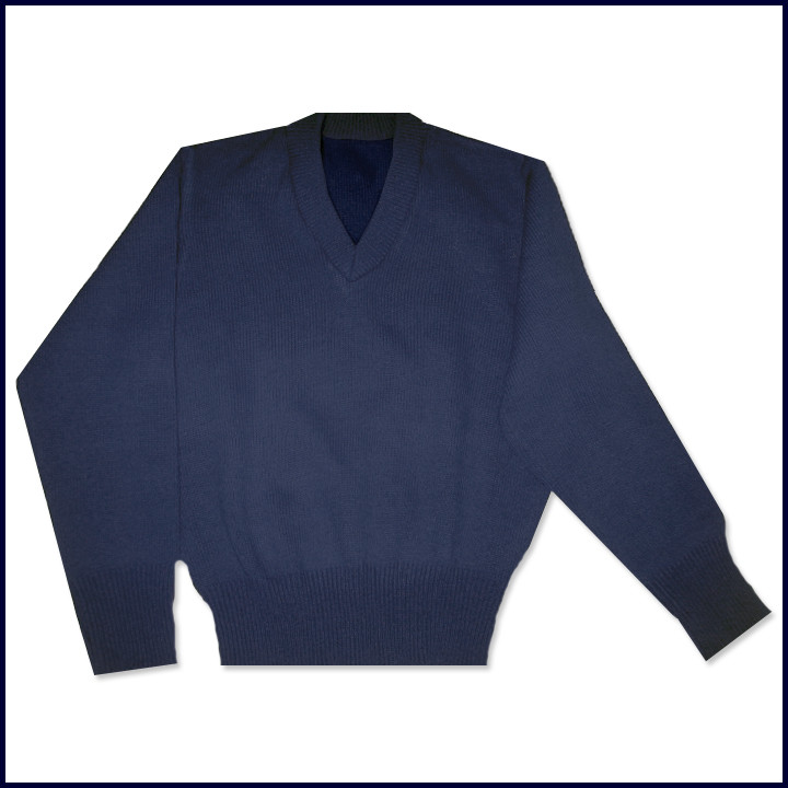 Vicki Marsha Uniforms V-Neck Pullover Sweater with School Emblem - 1st ...