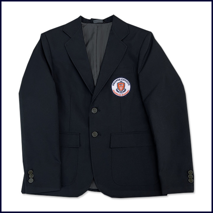 Classic Blazer with School Emblem