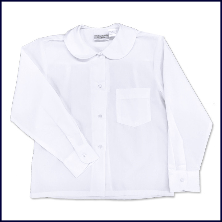 Round Collar Blouse: Long Sleeve