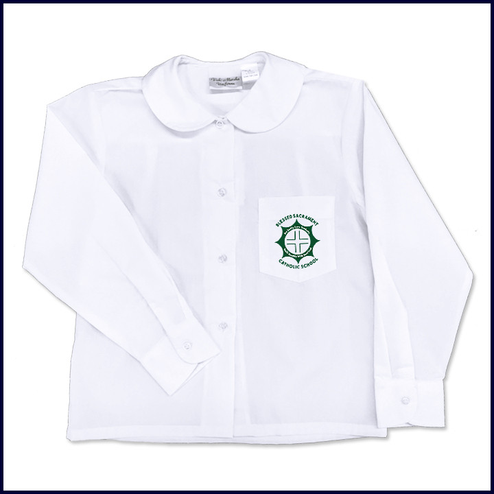Round Collar Blouse: Long Sleeve