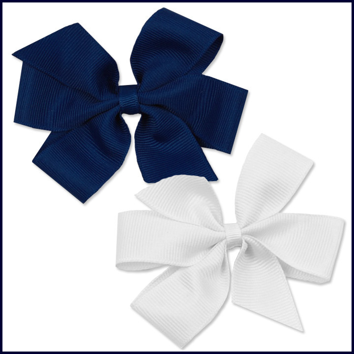 Clip-On Ribbon Hair Bows
