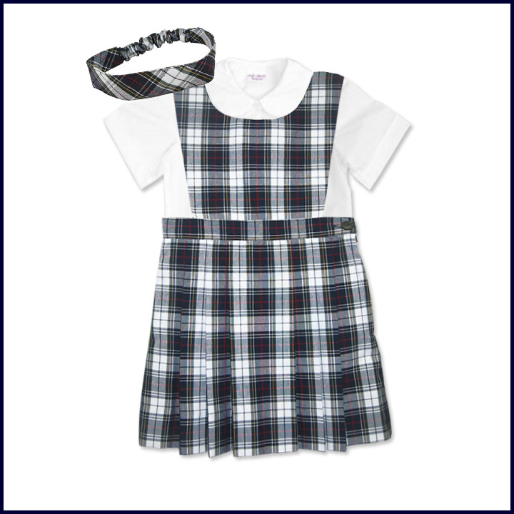 Doll Uniform Bib Top Jumper Set
