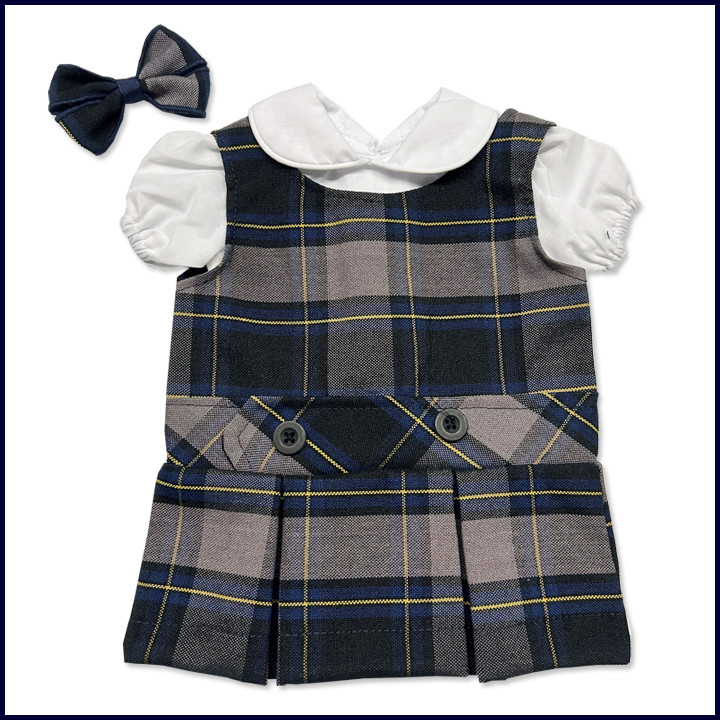 Doll Jumper with Blouse & Hair Bobble