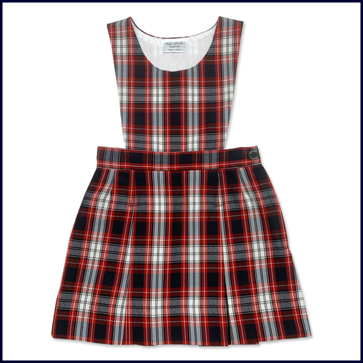 Bib Top Jumper with 2-Pleat Skirt