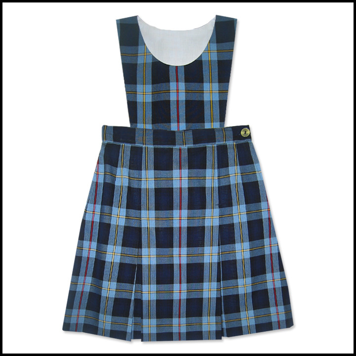 Bib Top Jumper with 2-Pleat Skirt