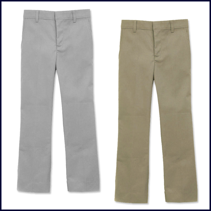 Boys Flat Front Pants