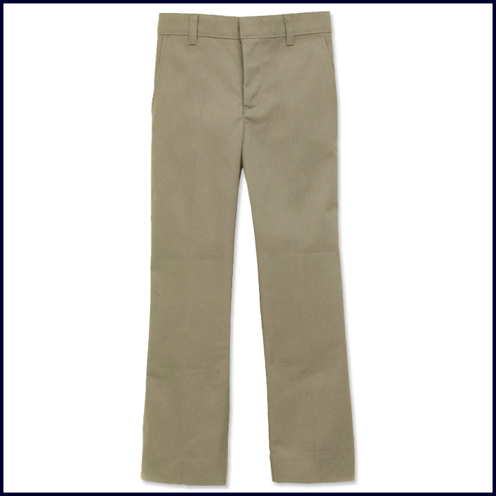 Khaki Boys Flat Front Pants