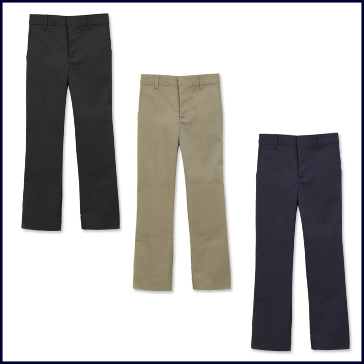 Boys Flat Front Pants