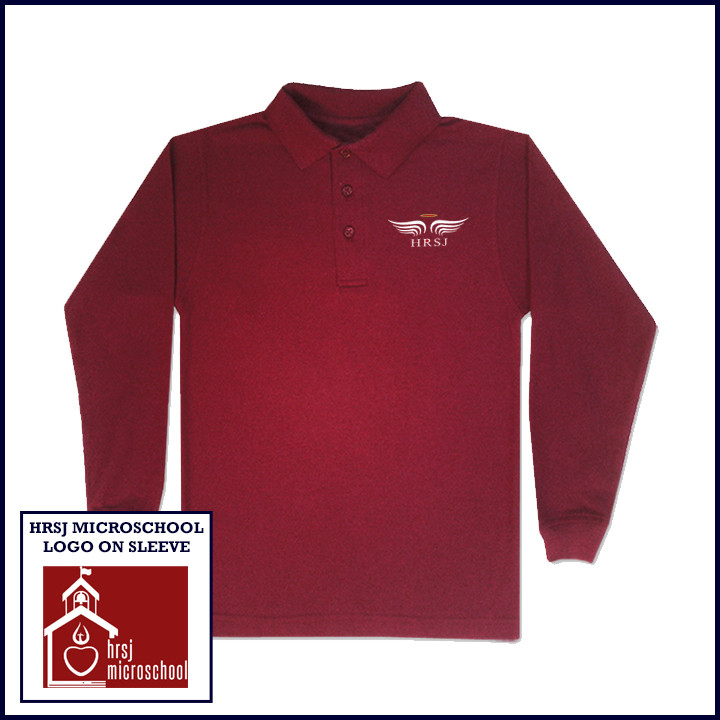 Cardinal Unisex HRSJ Mesh Polo: Long Sleeve