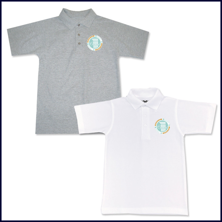 Classic Mesh Polo Shirt: Short Sleeve with School Logo