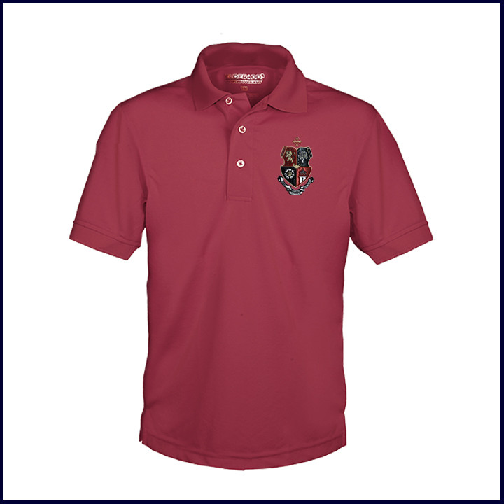 Cardinal Classic Performance Polo with JSerra Logo