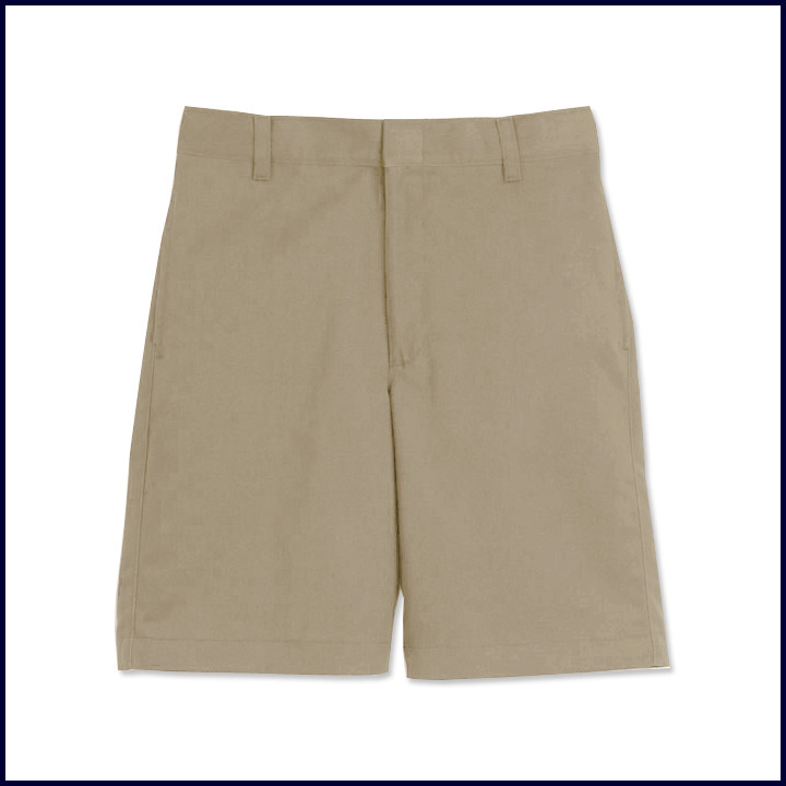 Khaki Boys Flat Front Twill Shorts