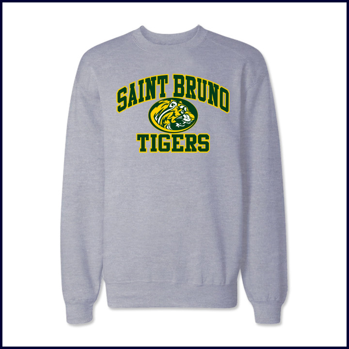 Crew Neck Sweatshirt with Large Tiger Logo
