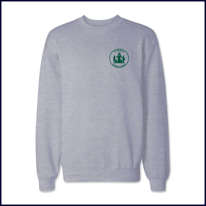 Crew Neck Sweatshirt with School Logo