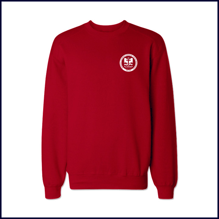 Crew Neck Sweatshirt with School Logo