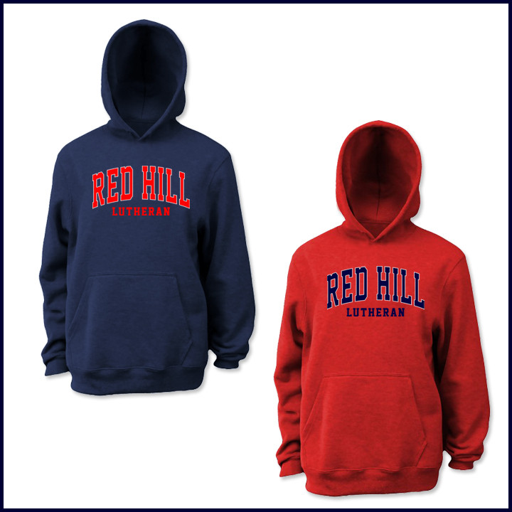 Hooded Pullover Sweatshirt with Large RHLS Logo