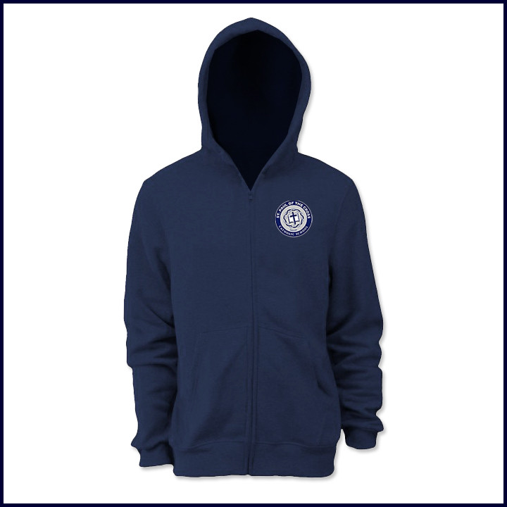 Zip front hooded sweatshirt on sale