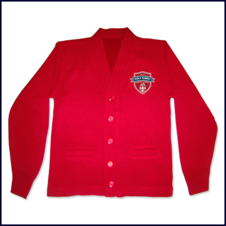 Cardigan Sweater with Fiberlok Logo