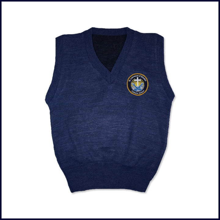 Sweater Vest with School Emblem
