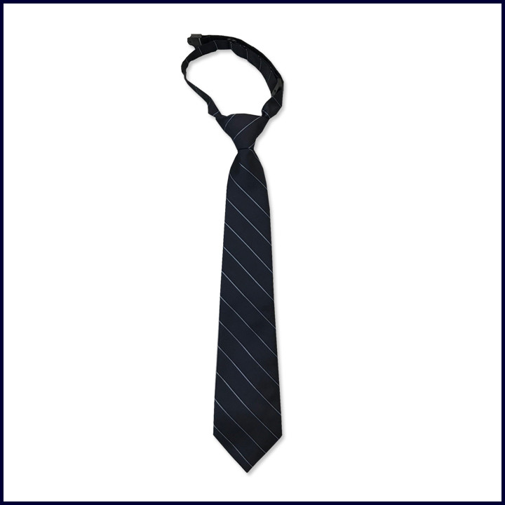 Navy & Blue Striped Prep Tie