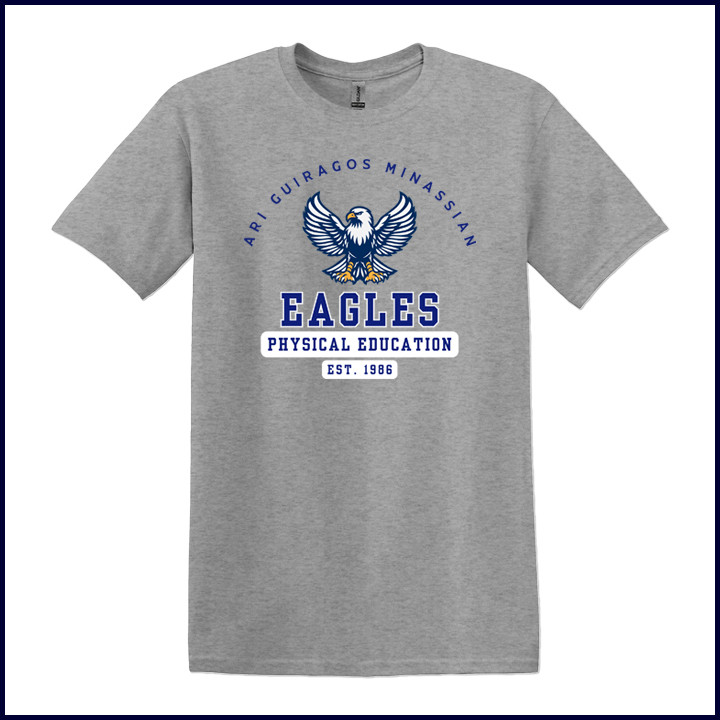 PE T-Shirt with Large Eagles Logo