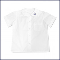 Round Collar Blouse: Short Sleeve with SPV Logo on Collar