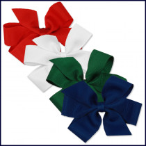 Clip-On Ribbon Hair Bow