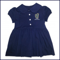 Peter Pan Dress with Embroidered Logo