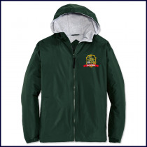 Hooded Jacket with Embroidered Logo