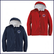 Hooded Jacket with Embroidered Logo