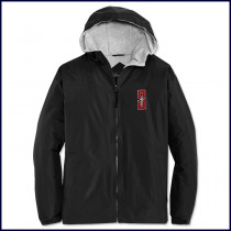 Hooded Jacket with Embroidered Logo