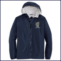 Hooded Jacket with Embroidered Logo