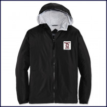 Hooded Jacket with School Emblem