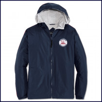 Hooded Jacket with School Emblem