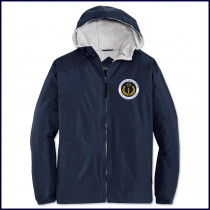 Hooded Jacket with School Emblem