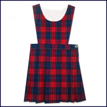 Bib Top Jumper with Flat Center Pleat Skirt