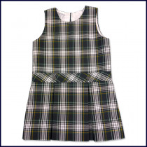 Shift Jumper with 2-Pleat Skirt, Bias Waistband & Buttons
