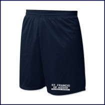 Nylon Mesh PE Shorts with Small Collegiate Logo