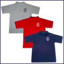 Unisex Mesh Polo Shirt: Short Sleeve with Embroidered Logo