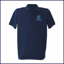 Unisex Staff Performance Polo Shirt: Short Sleeve with Embroidered Logo