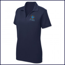Ladies Staff Performance Polo Shirt: Short Sleeve with Embroidered Logo