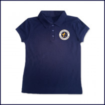 Girls Mesh Polo Shirt: Short Sleeve with School Logo