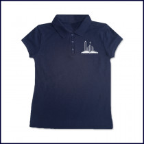 Girls Mesh Polo Shirt: Short Sleeve with School Logo