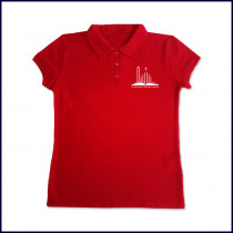 Girls Mesh Polo Shirt: Short Sleeve with School Logo