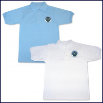 Classic Jersey Polo Shirt: Short Sleeve with School Logo