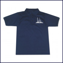 Unisex Jersey Polo Shirt: Short Sleeve with School Logo