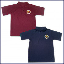 Classic Mesh Polo Shirt: Short Sleeve with School Logo