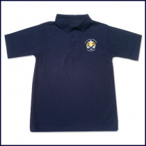 Classic Mesh Polo Shirt: Short Sleeve with School Logo